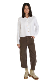 Riri White Gold Button Down