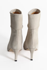 Lacey Cream Suede Ankle Booties