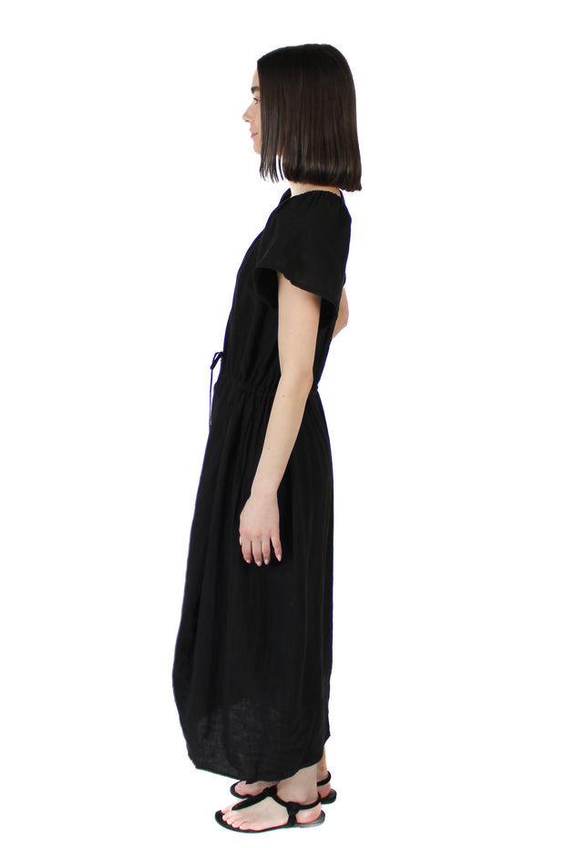 Bali Black Linen Dress