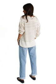 Kiri Cream Stripe Sweater