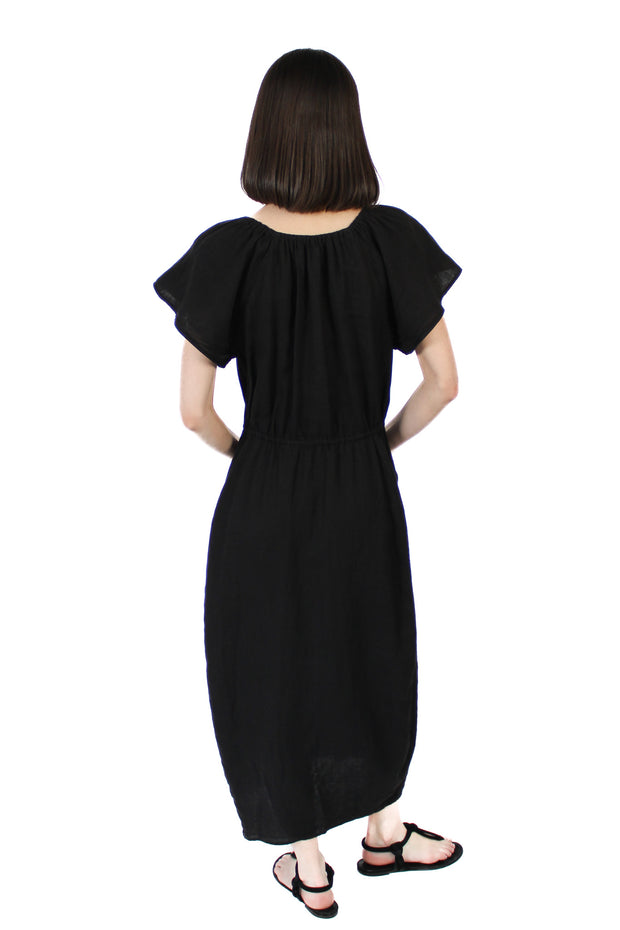 Bali Black Linen Dress