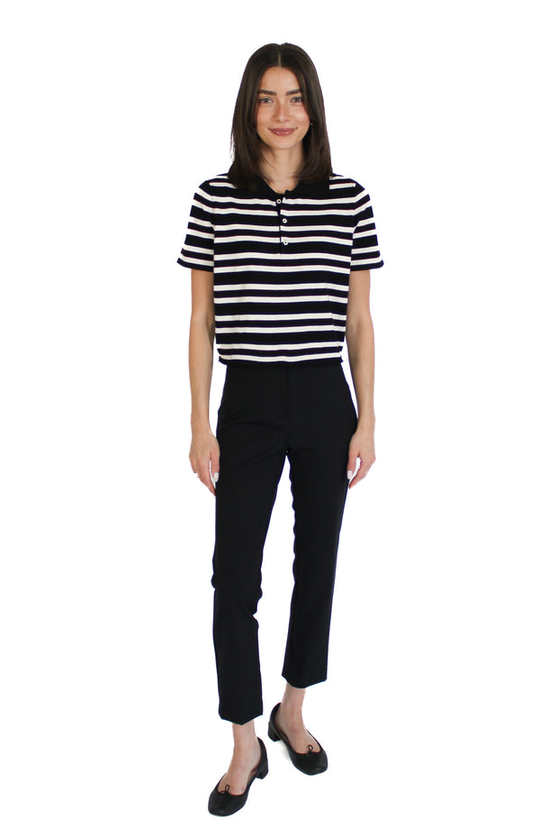 Sebastian Black Stripe Polo