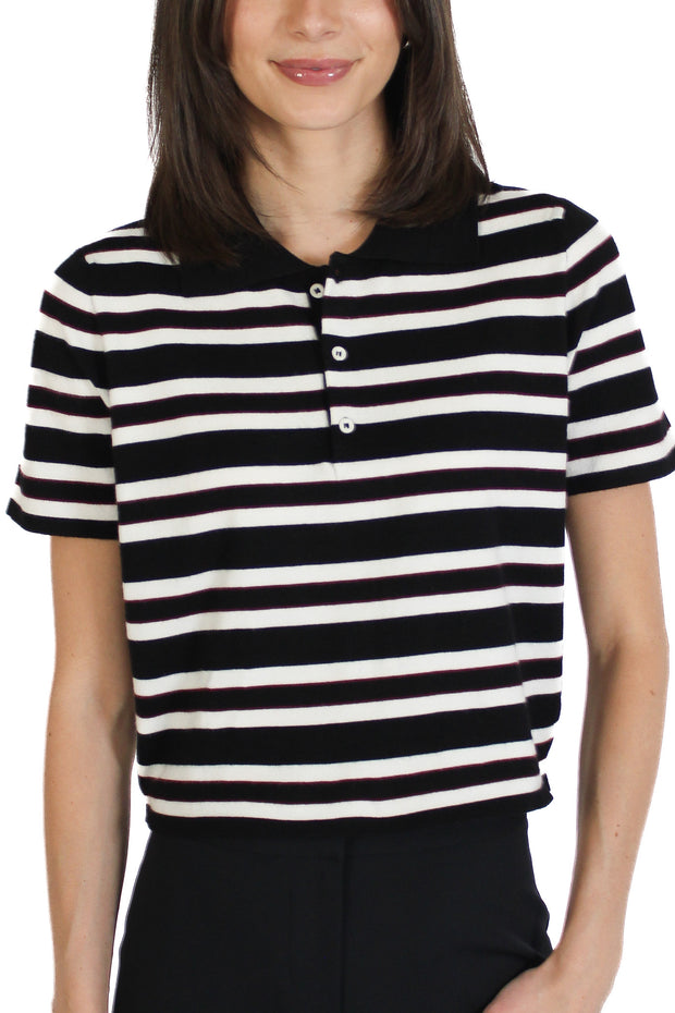 Sebastian Black Stripe Polo