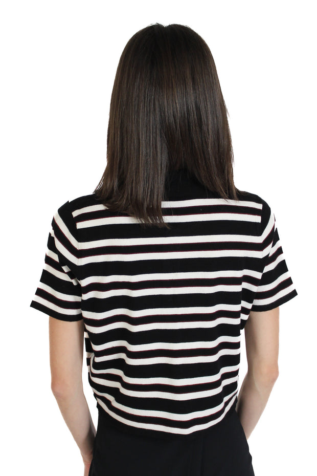 Sebastian Black Stripe Polo
