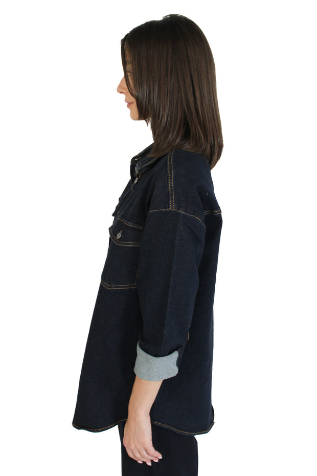 Sadina Denim Button Up