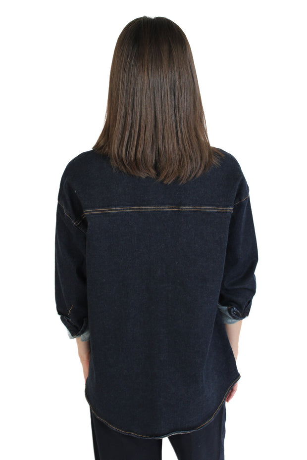 Sadina Denim Button Up