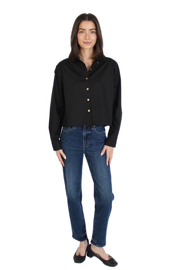 Riri Black Gold Button Down