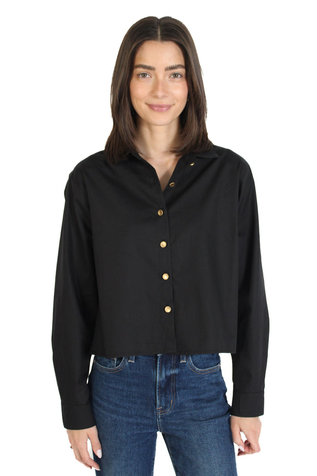 Riri Black Gold Button Down