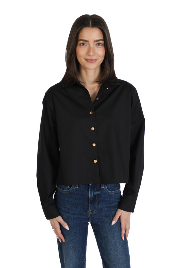 Riri Black Gold Button Down