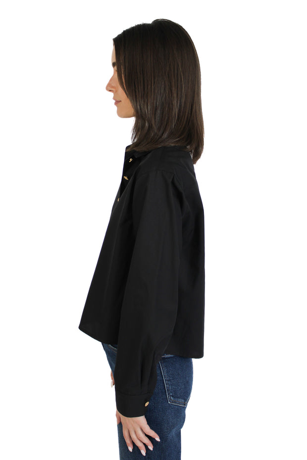Riri Black Gold Button Down