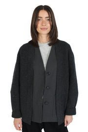 Grey Chunky Cardigan
