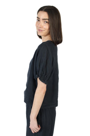 Emily Shadow Linen Top