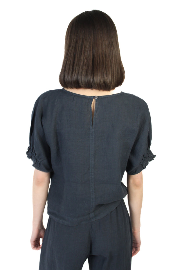 Emily Shadow Linen Top