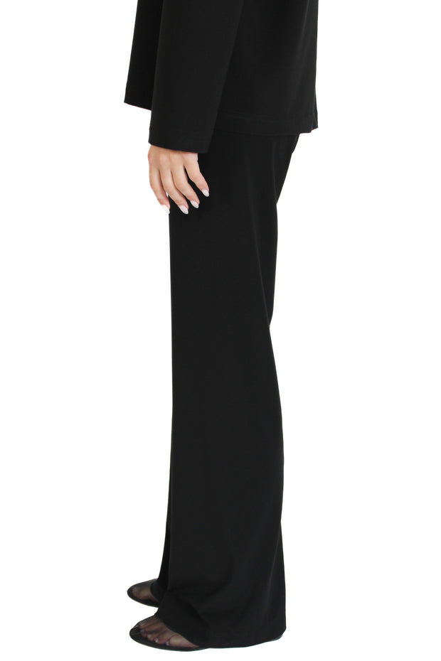 Riri Black Jersey Bootcut Pant
