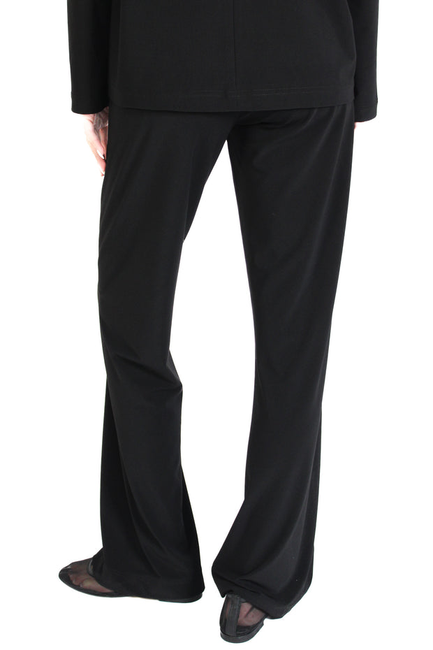 Riri Black Jersey Bootcut Pant