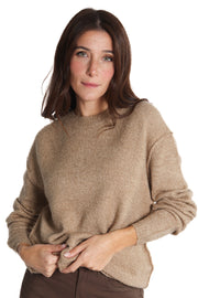 Kate Camel Twist Crewneck Pullover
