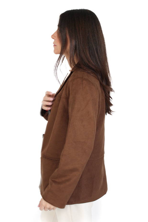 Salie Faux Suede Jacket