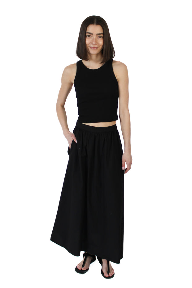 Harla Black Cropped Tank