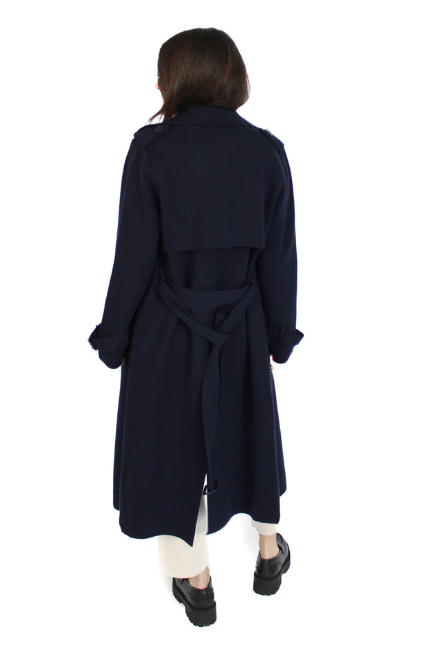 Preston Navy Trench Coat