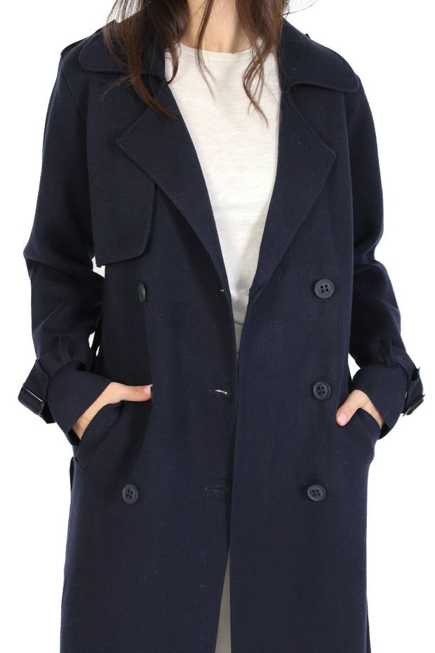 Preston Navy Trench Coat