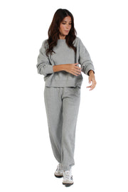 Heather Grey Organic Fleece Jogger