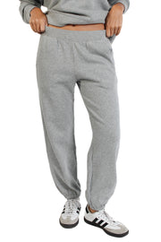 Heather Grey Organic Fleece Jogger