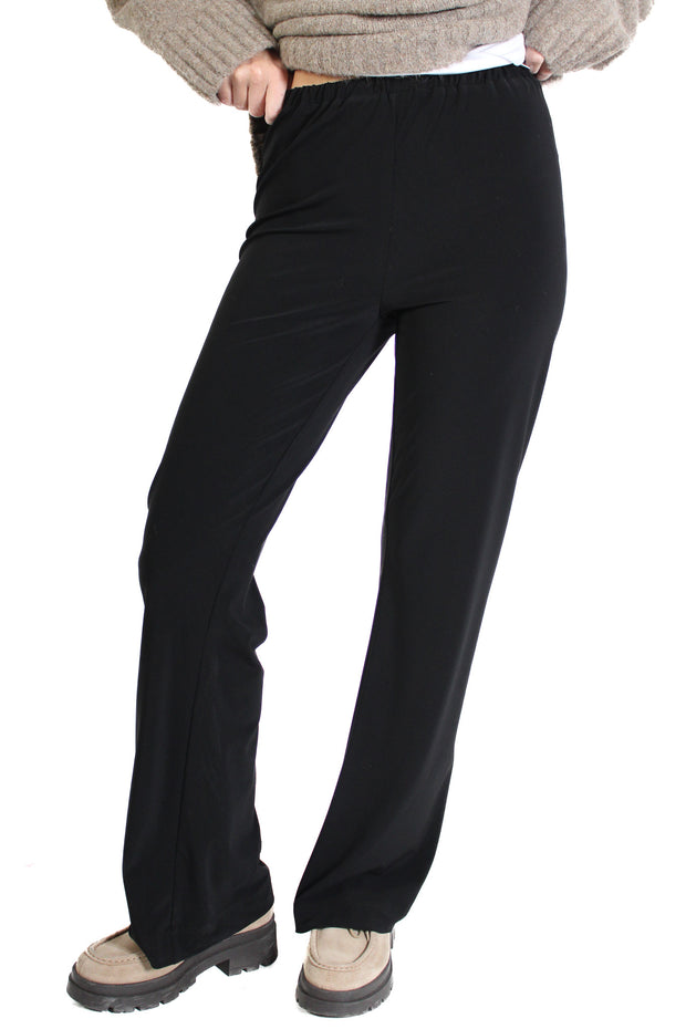 Riri Black Jersey Bootcut Pant