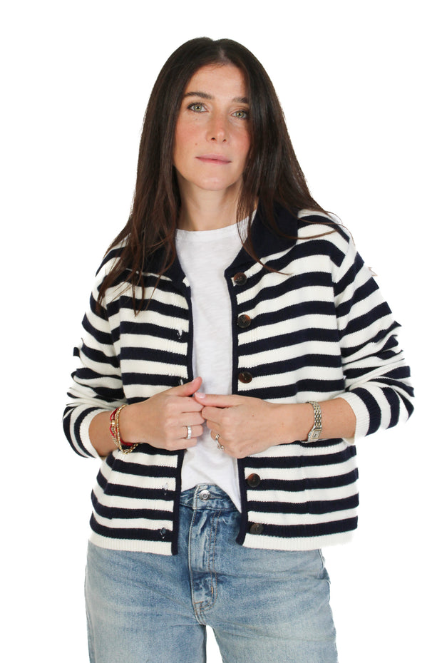 Briella Stripe Cardigan