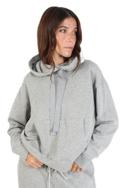 Heather Grey Organic Fleece Hoodie