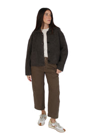 Jonah Chocolate Knit Jacket