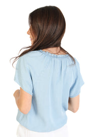 Amoret Light Denim Top