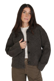 Jonah Chocolate Knit Jacket