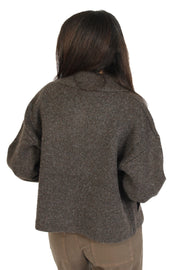Jonah Chocolate Knit Jacket
