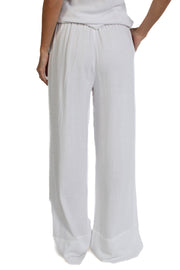 White Sam Linen Blend Pants