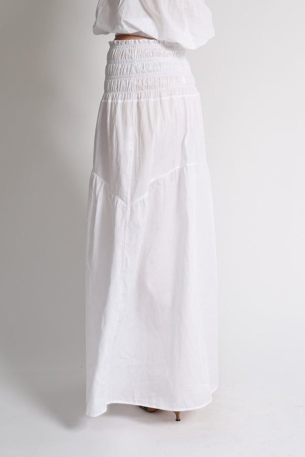 Poplin Shirring Skirt