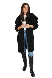 Dakota Black Curly Coat