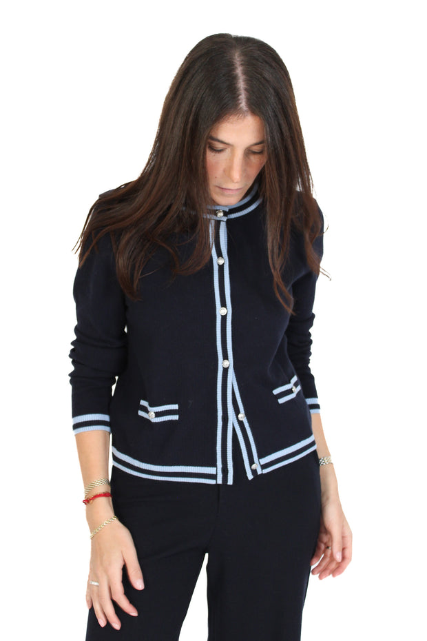 Rachel Navy Cardigan