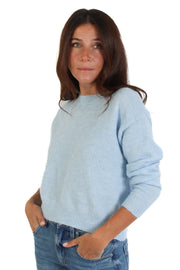 Soft Blue Avery Crewneck Sweater