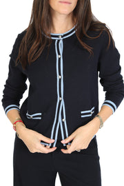 Rachel Navy Cardigan