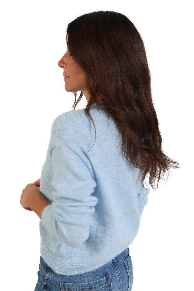 Soft Blue Avery Crewneck Sweater