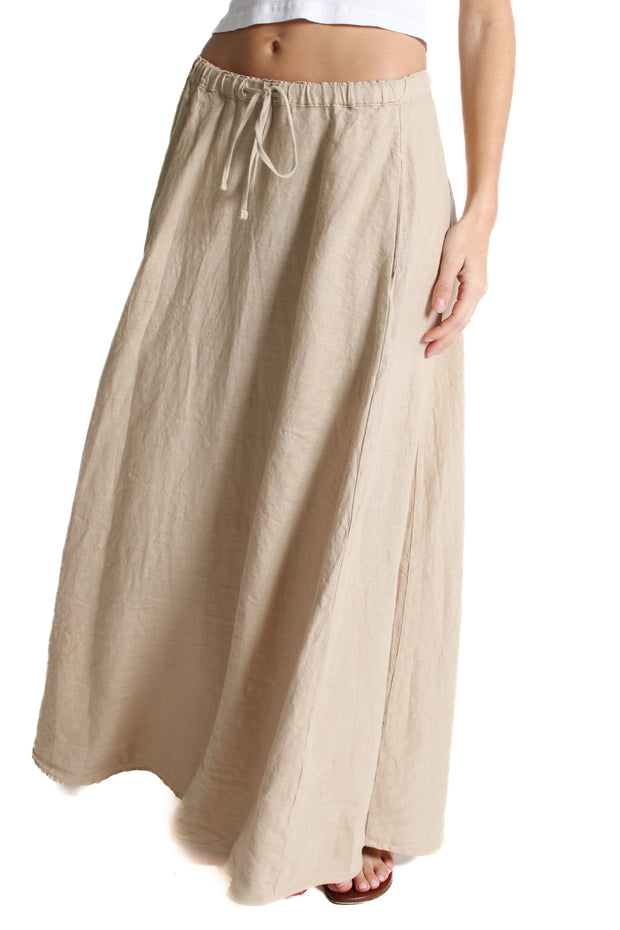 Bailey Biscuit Woven Linen Skirt