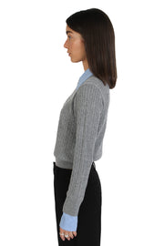 Varsity Collard Sweater