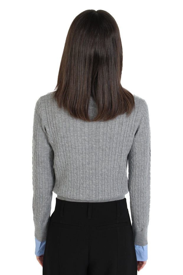 Varsity Collard Sweater