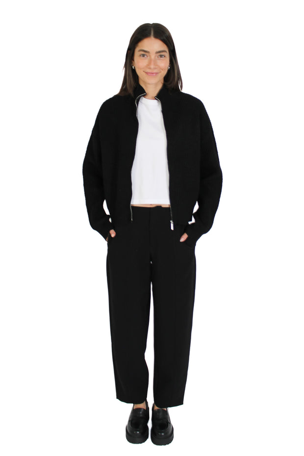 Ilma Black Zip Up