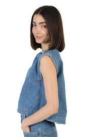 Loren Denim Top