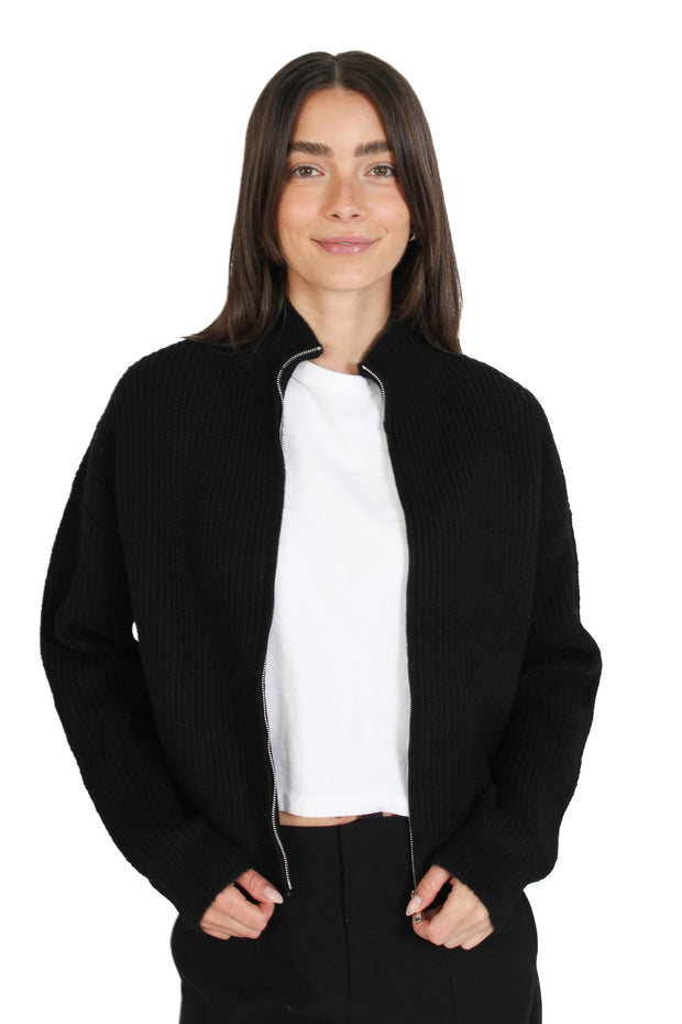 Ilma Black Zip Up