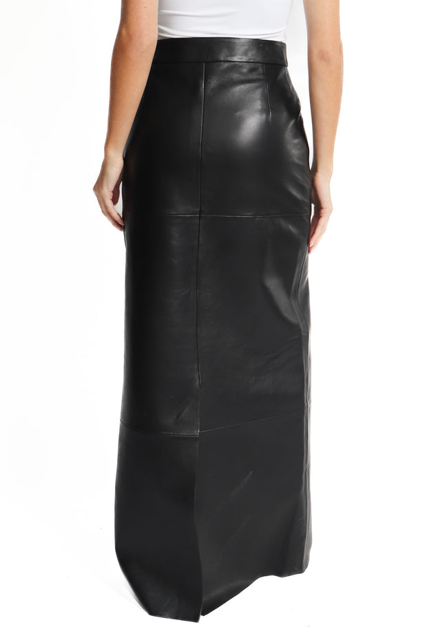Mariette Leather Maxi Skirt