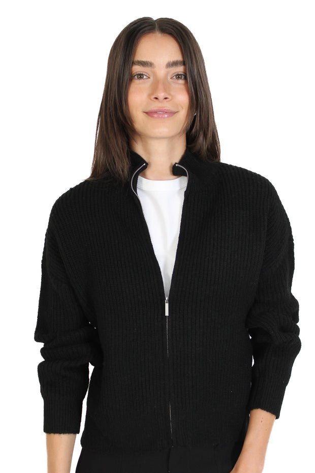 Ilma Black Zip Up