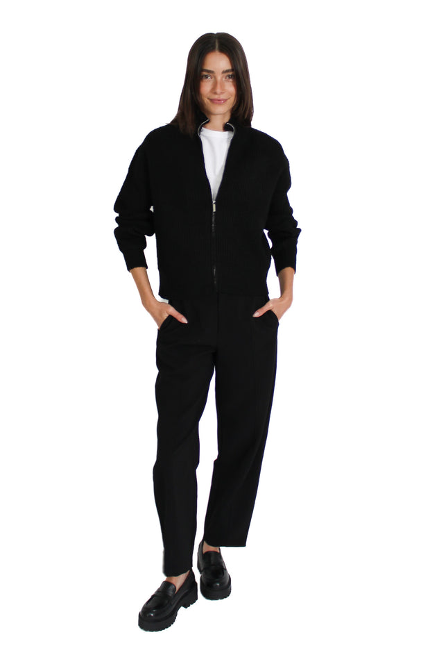 Ilma Black Zip Up