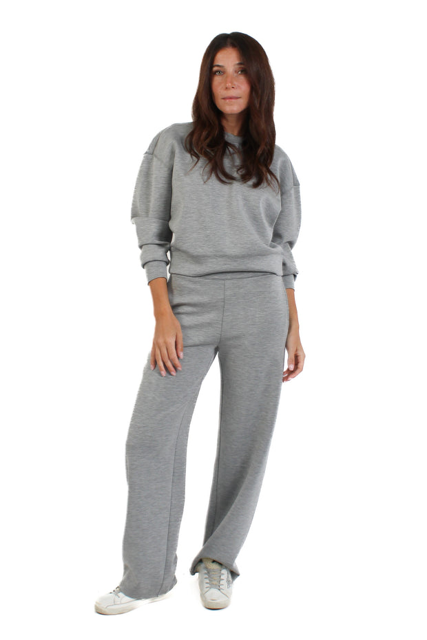 Lucie Heather Grey Scuba Pullover and Victoria Scuba Pant